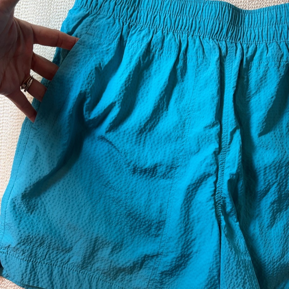New Venroy Curved Hem Swim Men’s Short Aqua Blue L - Picture 2 of 16